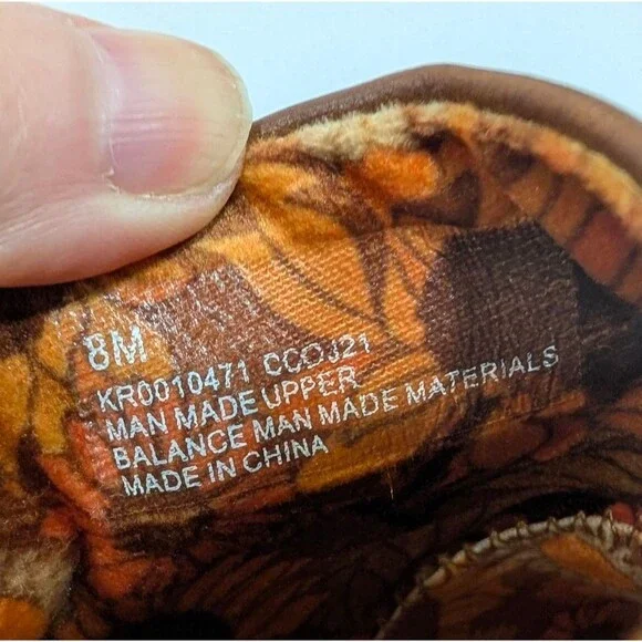 KORKS Women's Nora Clog Tan Crochet Overlay Slip On Wooden Platform Shoes 8 Boho - Picture 9 of 15